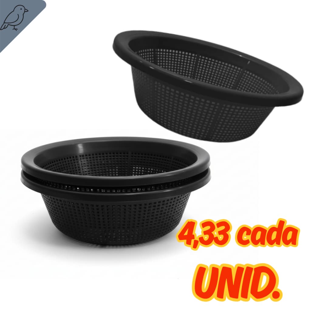Kit 3 Escorredores Lavatudo Para Alimentos Utensilio Resistente Economico Para Cozinha Praticidade
