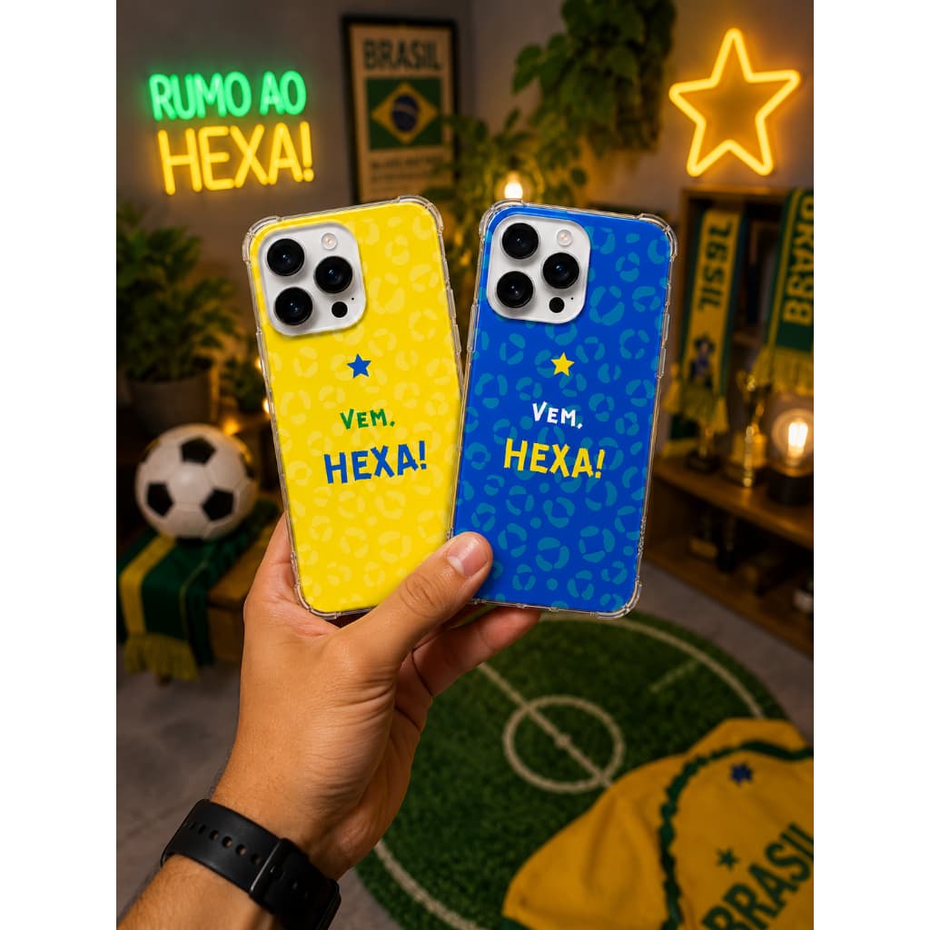 CAPA CAPINHA  DE TELEFONE PARA IPHONE BRASIL HEXA COPA, Iphone 11 12 Mini 13 14 Plus, 15 16 Pro, Max