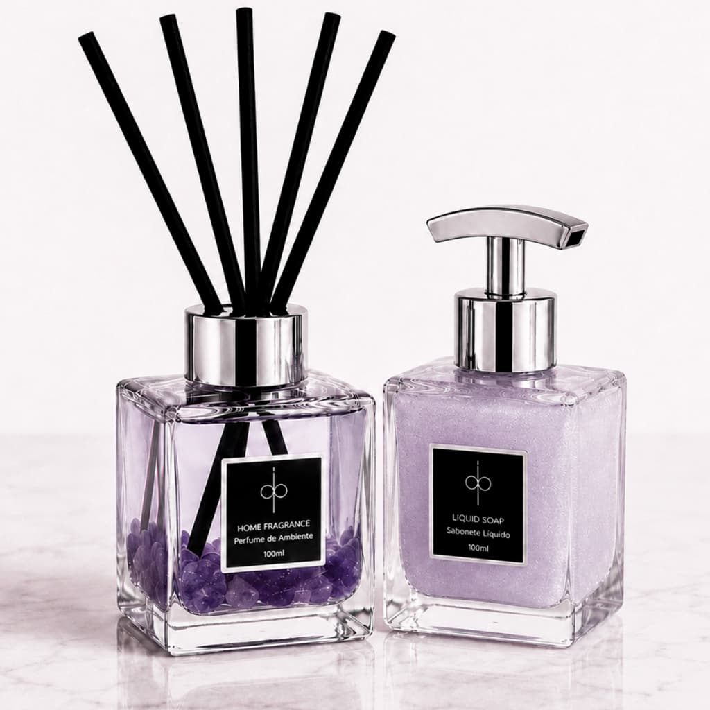 Kit SPA Amethyst (Relaxamento e Purificação) Aromatizadores Pedras Naturais | Presente I Di Piettro