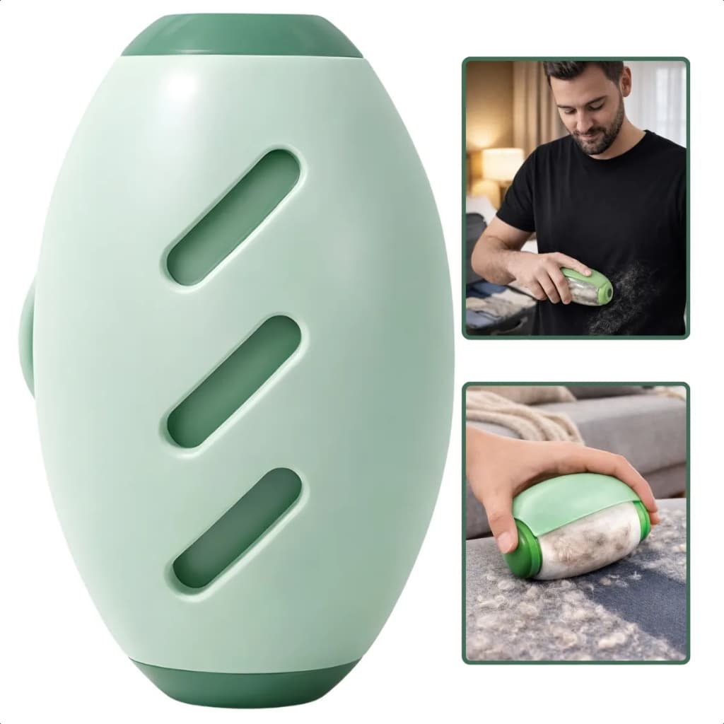 Removedor de Pelos e Fiapos Lavável – Ferramenta Multifuncional Reutilizável para Limpeza de Roupas e Poeira