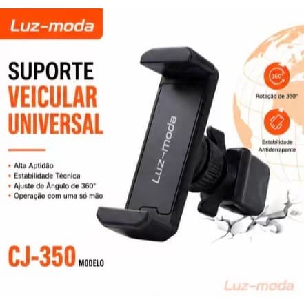 Suporte Automotivo Para Celular Ajustável 360° Painel E Saída De Ar