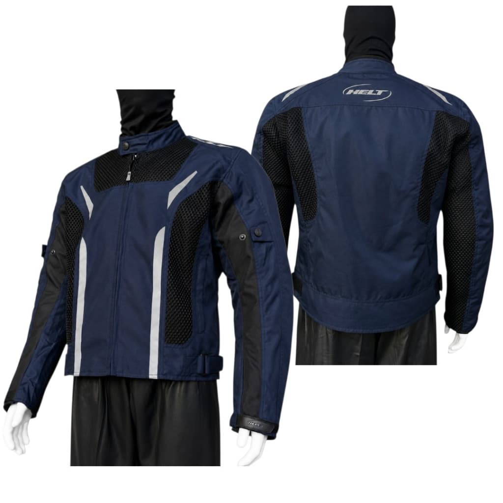 Jaqueta Helt Resistente Chuva/Frio Preto/Azul Para Motoqueiro Motociclista Motocross