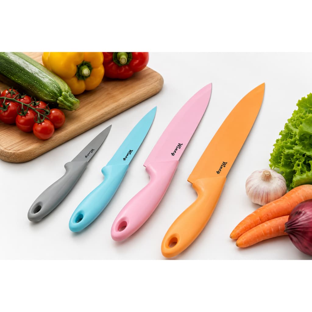 Kit de Facas Inox 4 Peças Wincy Casa – Praticidade e Precisão na Sua Cozinha