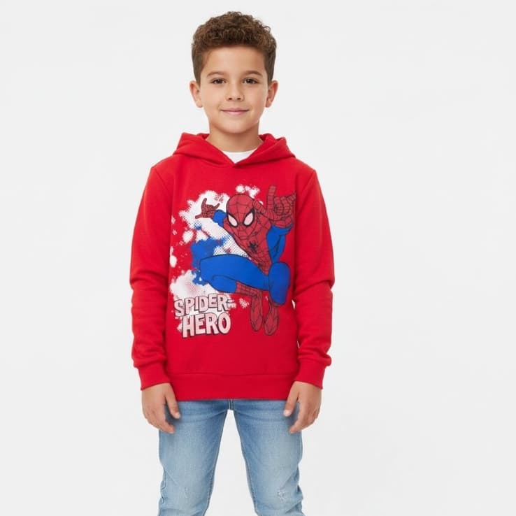 Casaco de Moletom Infantil Marvel Homem Aranha Hulk Personagens menino