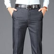 CALÇA SOCIAL MASCULINA OXFORD PREMIUM CORTE RETO ITALIANO