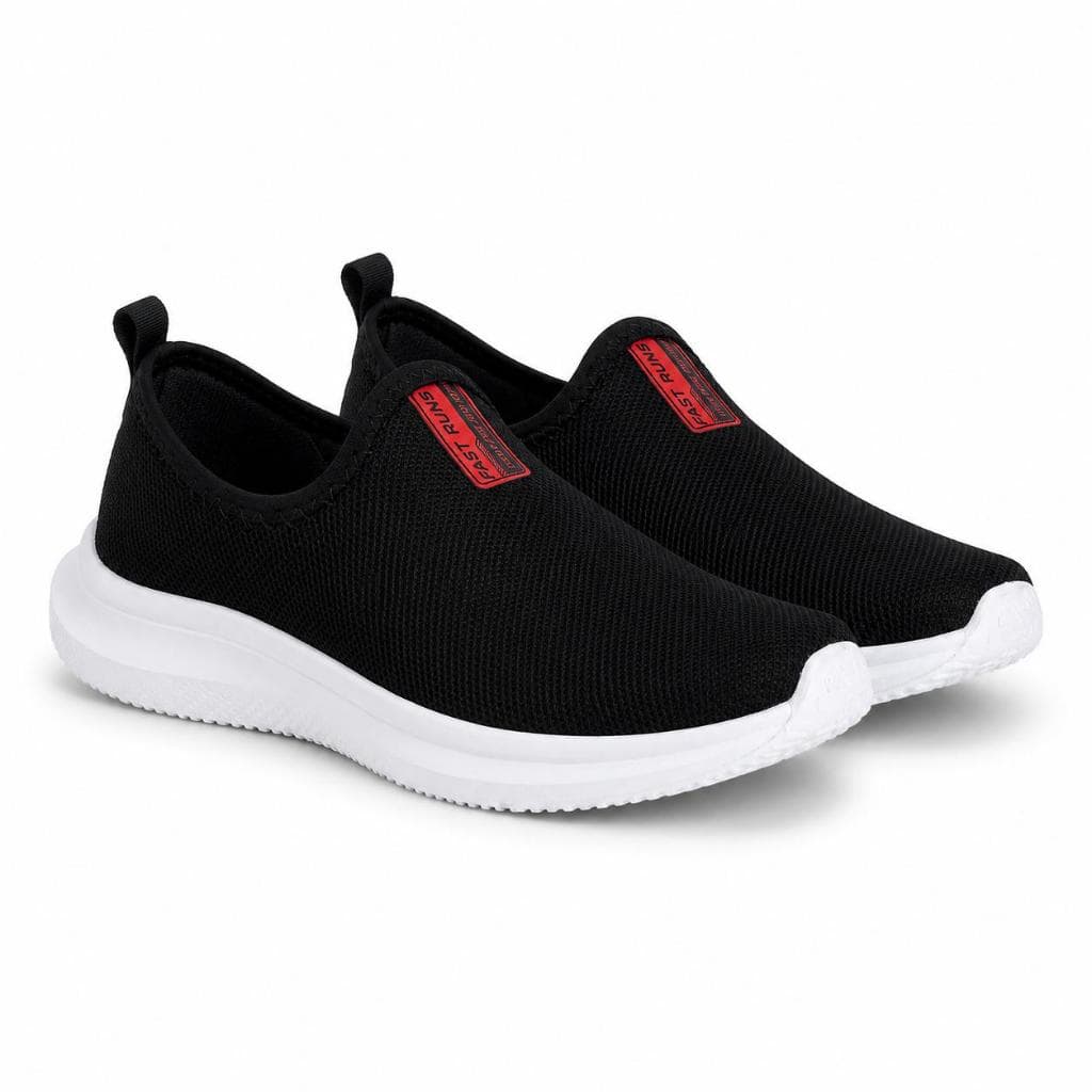 Tênis Meia Masculino Casual Preto Confortável Leve Solado Branco Antiderrapante