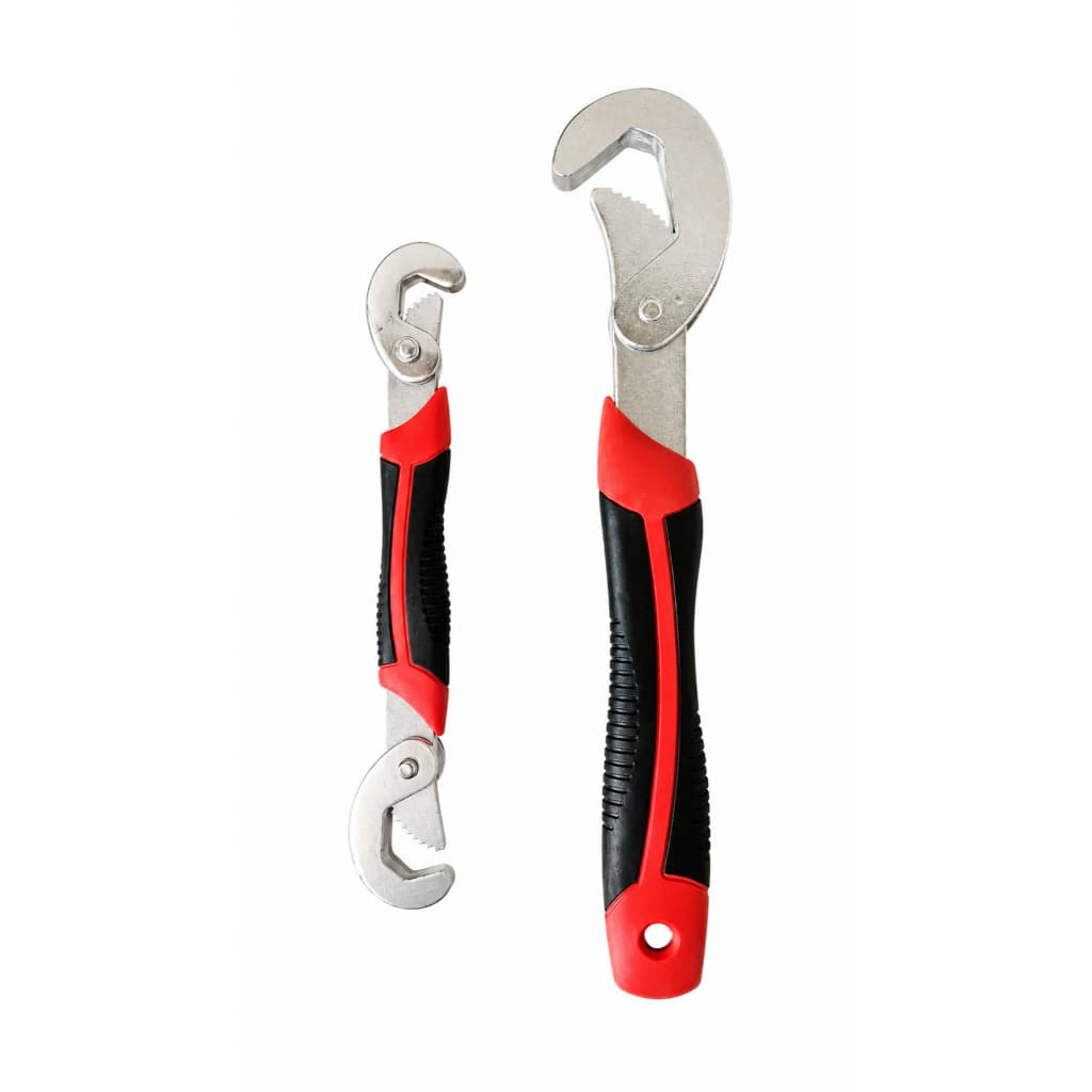 Chave Universal Inglesa Ajustável Kit 2 Peças Multifuncional Vermelho / 28 cm / 28 cm / 500 g / 6 cm