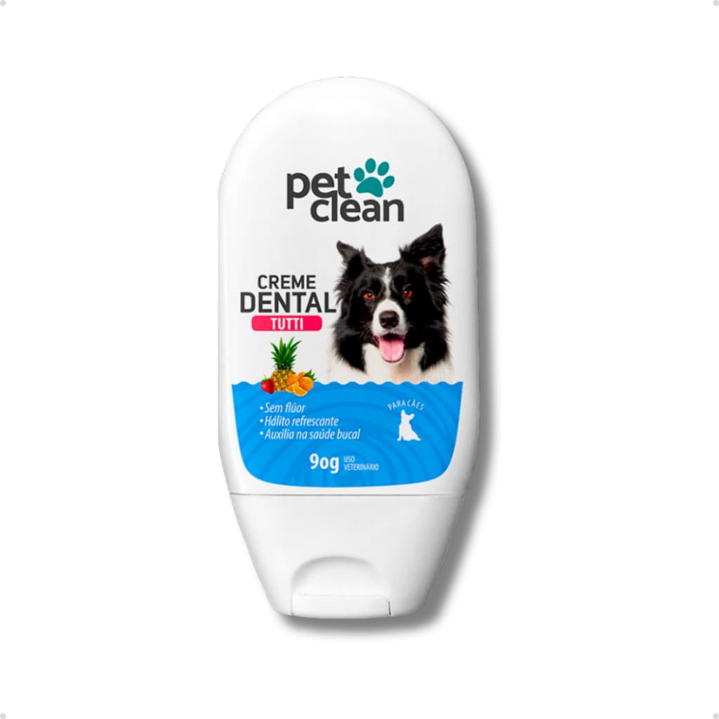 Creme Dental Tutti-Frutti Para Cachorro E Gato Pet Clean 90g