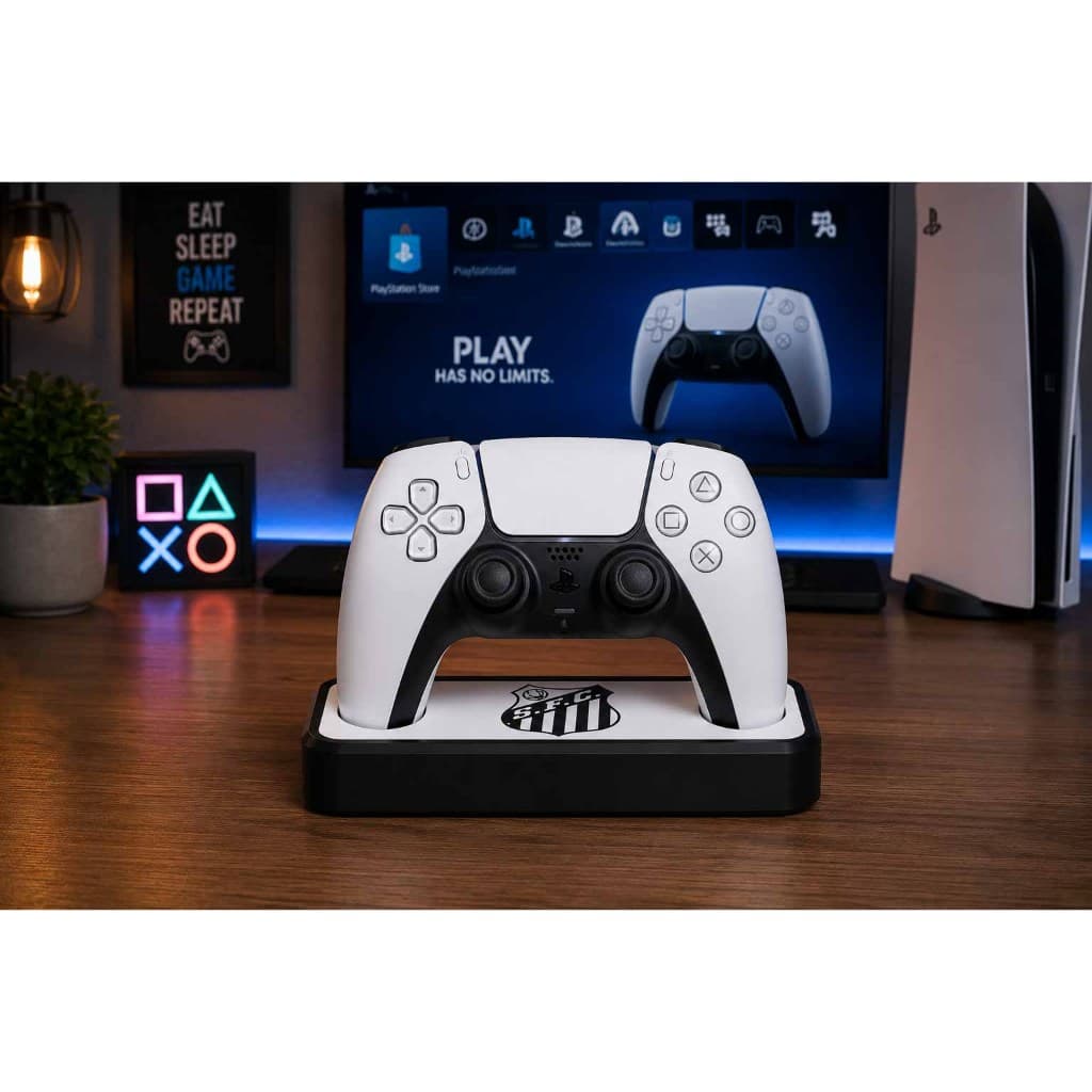 Suporte para Controle PS5 e PS4 Tema SANTOS