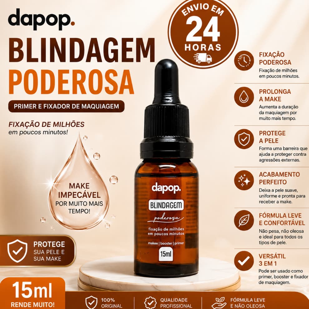 Blindagem Dapop 15ml - Fixação Poderosa e Hidratação