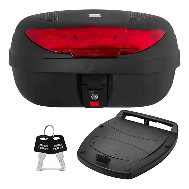 Baú Bauleto 45 Litros Pro Tork Smart Box + Base e Kit Completo