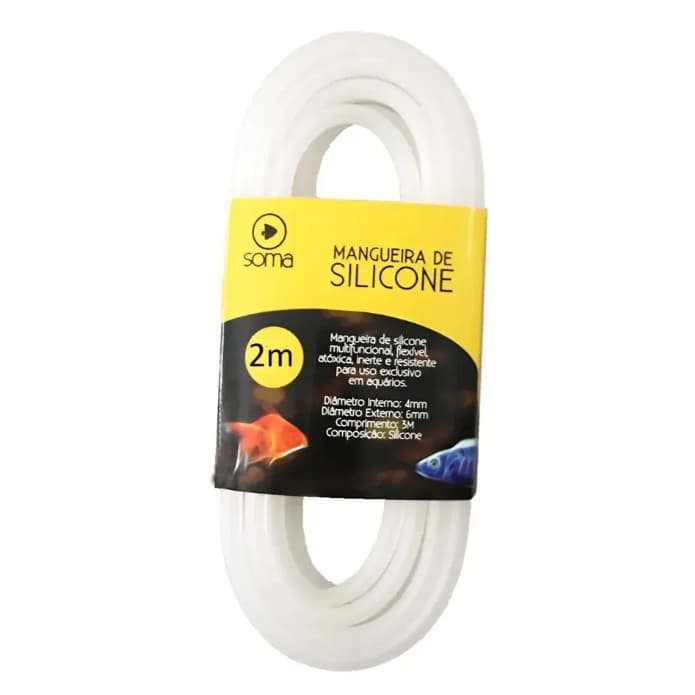 Mangueira de Silicone Soma MS-2M 2m para Aquario Ar CO2