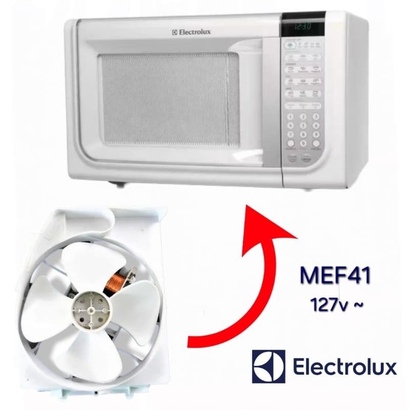 VENTILADOR COMPLETO PARA MICROONDAS ELECTROLUX MEF41 127V ~ Original