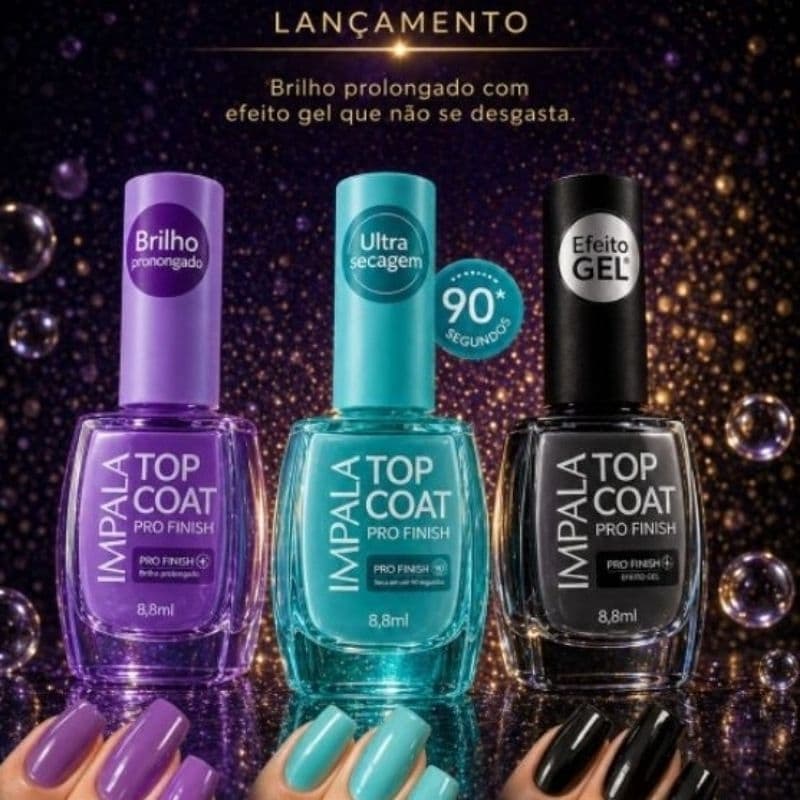 Esmalte top coat pro finish.