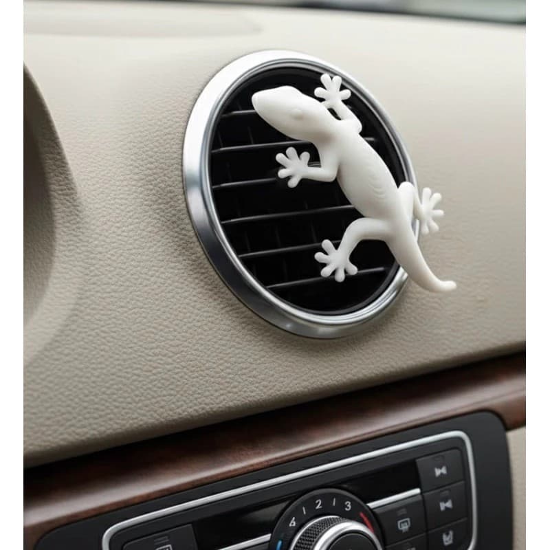 Boneco Lagartixa Decorativa Grade De Ar Condicionado Carro Enfeite Automotivo