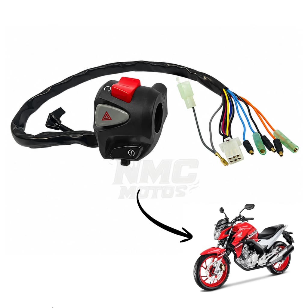 INTERRUPTOR DA PARTIDA COM PISCA ALERTA - CB250F TWISTER