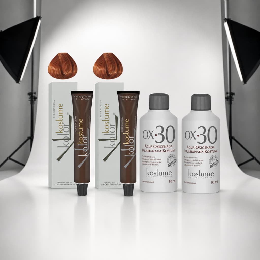 Kit Kostume Kolor - Duas Colorações 8.40 + Duas Ox de 30vol (4 itens)
