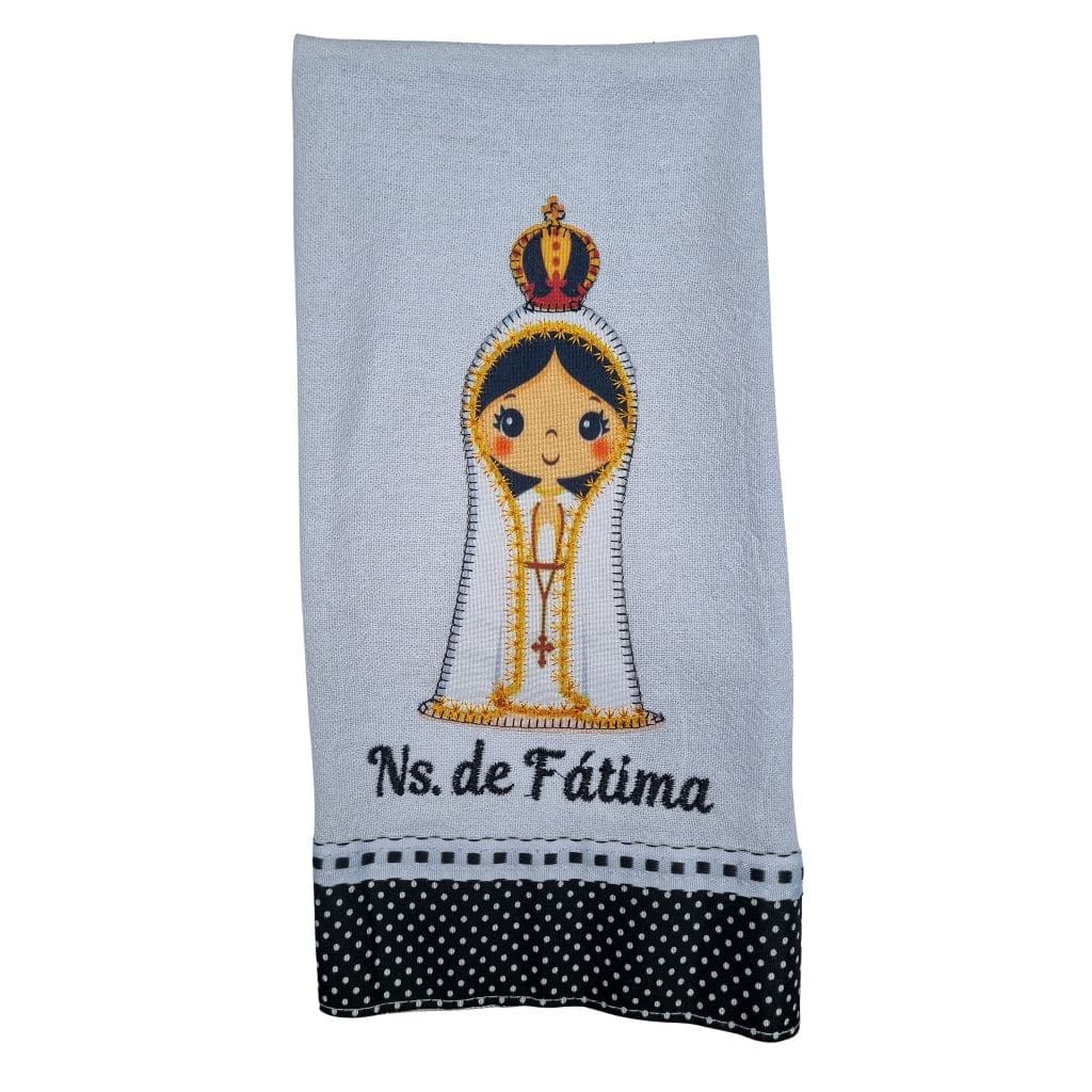 Pano de Prato Nossa Senhora Grande Kit com 2 Peças