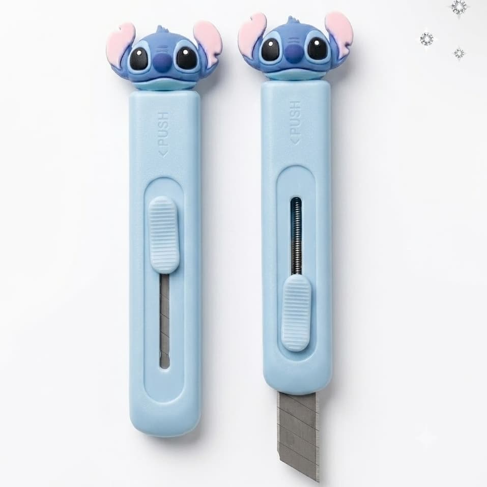 Mini Estilete Fofo Retrátil Lilo Stitch 3d