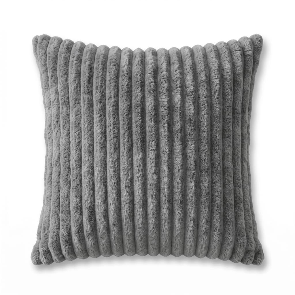 2 Capas De Almofadas Canelada 45cm X 45cm Aveludada Soft Luxo