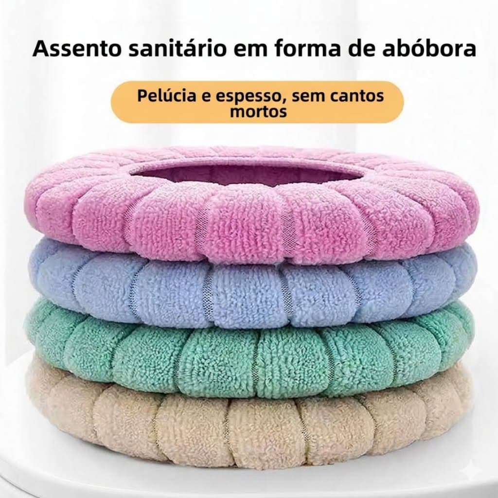 Capa de Assento Sanitário Descartável e Lavável, Acessório de Banheiro Novo Organizador Decorativos
