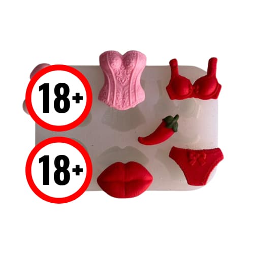 Molde de Silicone para apliques de Artesanato - Despedida de Solteira