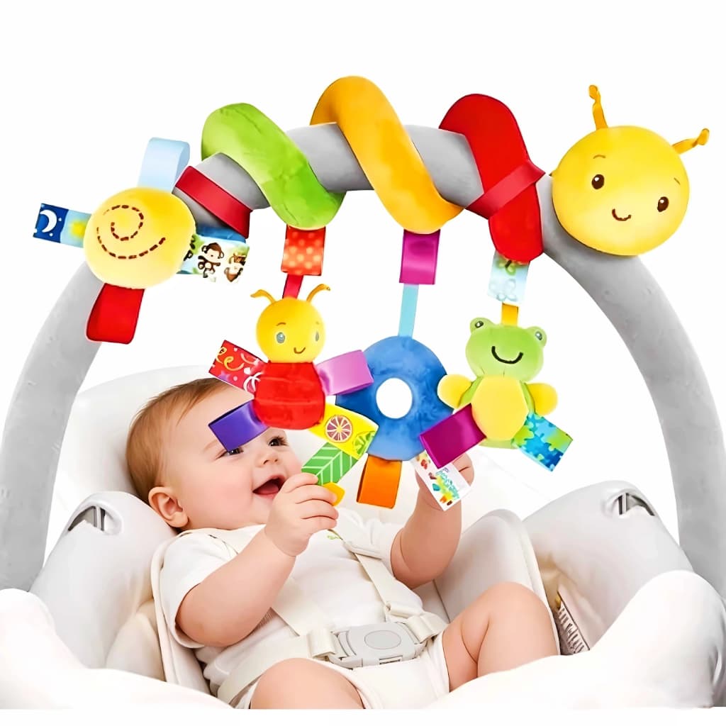 Baby Nascido Touch Puzzle Toy Mobile Centopeia Espiral Ideal Handcart Confortável Berço e Polvo Brinquedo de Chocalho