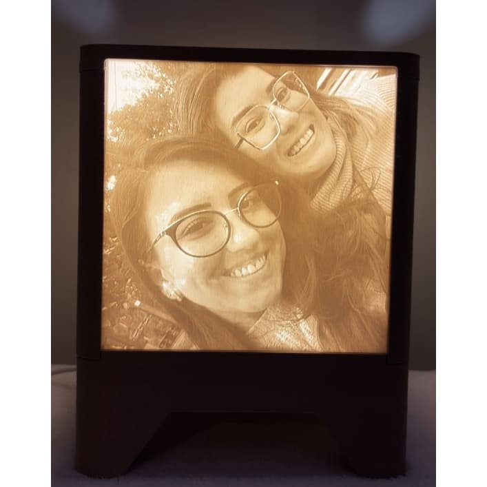 Abajur Luminária 3D Personalizada com Foto Decoração Quarto Litofania Luminária 3D, Abajur personalizado