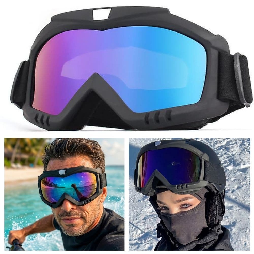 Óculos Snowboard Jet Ski Escalada Motocross Com Máscara
