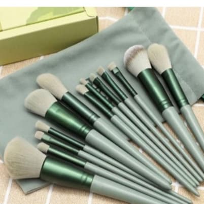 Kit 18 Pçs Pincéis De Maquiagem Contorno Profissional otima qualidade