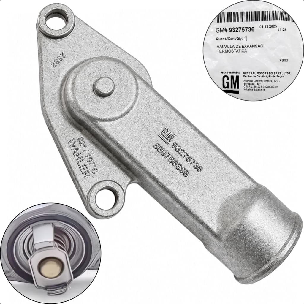 Válvula Termostática Celta Prisma Meriva Corsa Onix Spin Cobalt Montana Agile Original GM 93275736