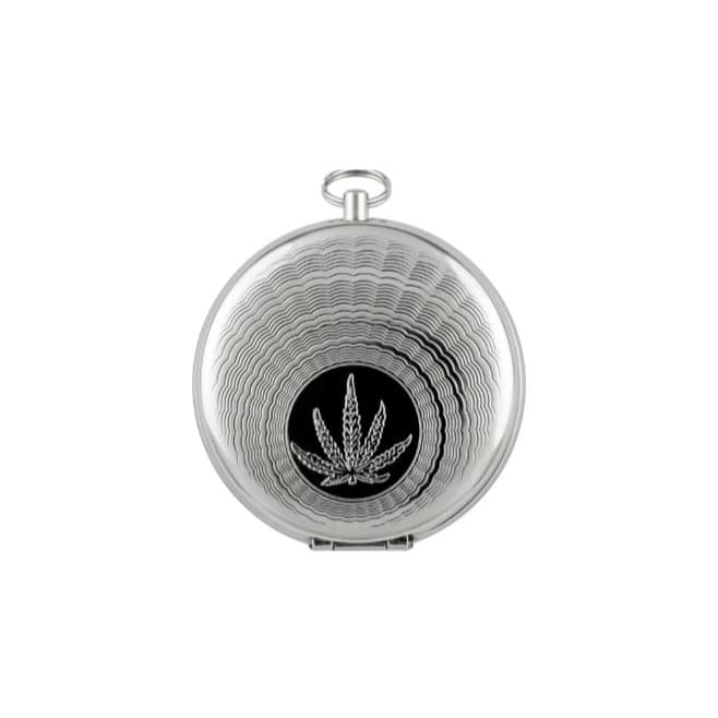 Mini Cinzeiro de Bolso Portátil Chaveiro em Metal - Compacto p/ Bolsa Viagem Mochila - Acabamento Cromado