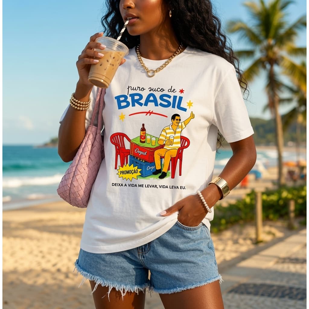 Camiseta Masculina Feminina Zeca Pagodinho 100% Algodão Estampada