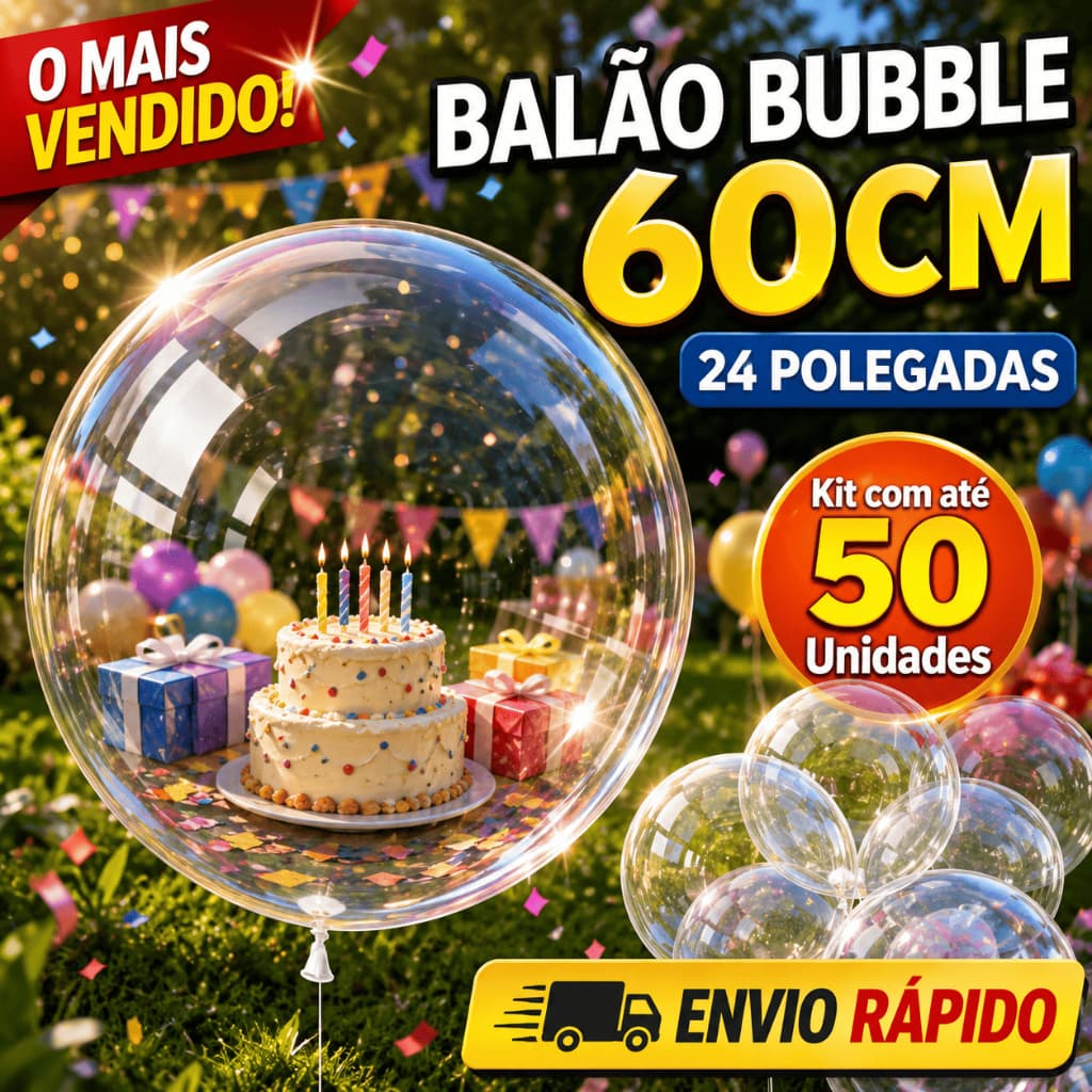 5/10/50 Unidades Balão Bubble 24/18 Polegadas Cristal Festas Decoração
