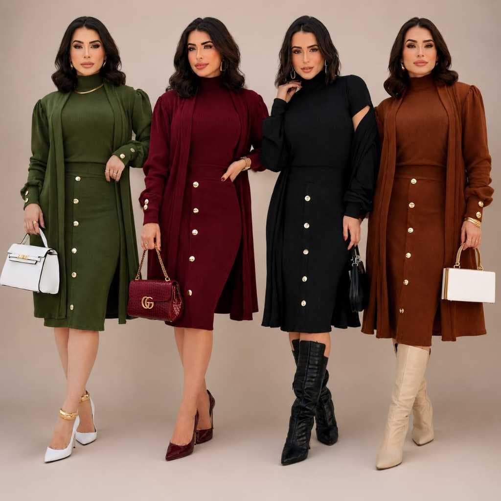 tri conjunto feminino moda feminino conjunto de tres peças blusa saia sobre tudo