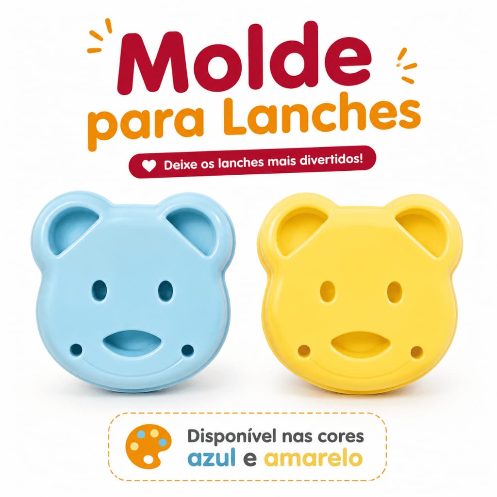 Molde Cortador Pão Ursinho Infantil