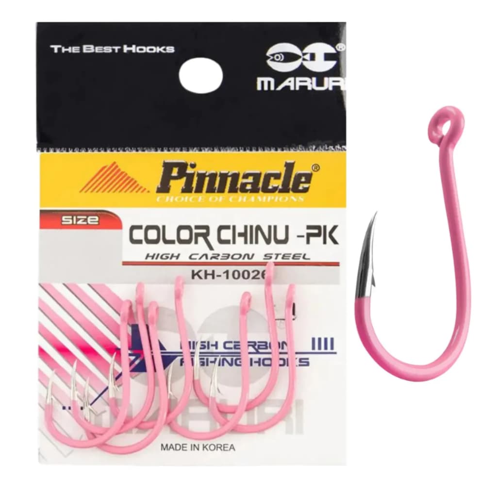 Anzol Chinu Pink Pinnacle Para Pesqueiro - 10 Peças Pesca N 4