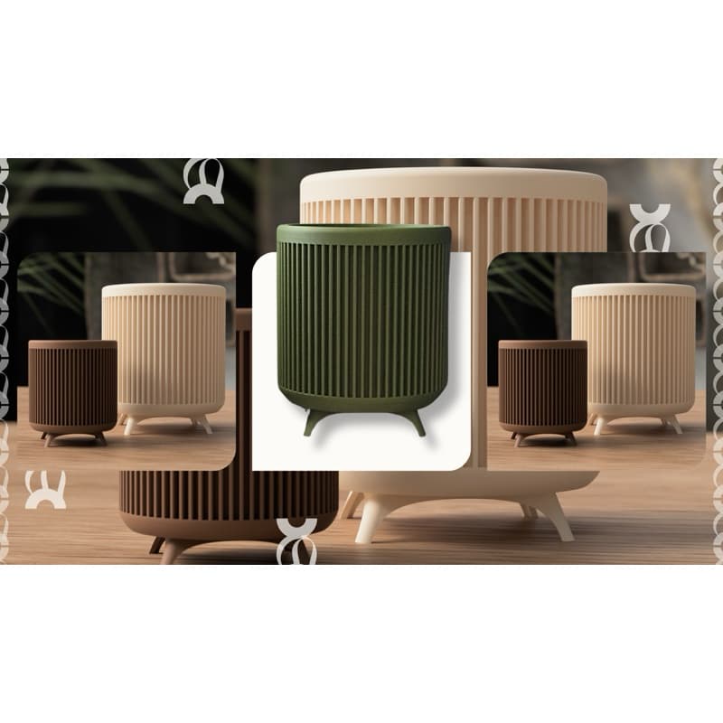 Cachepot Decorativo para Suculentas e Plantas Pequenas Impresso em 3D | Vaso Moderno com Pés