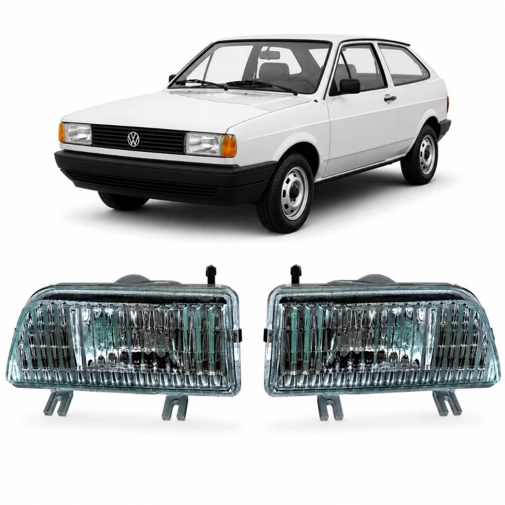 PAR FAROL AUXILIAR FAROL DE MILHA VW GOL G1 PARATI SAVEIRO VOYAGE 1987 1988 1989 1990 1991 1992 1993 1994
