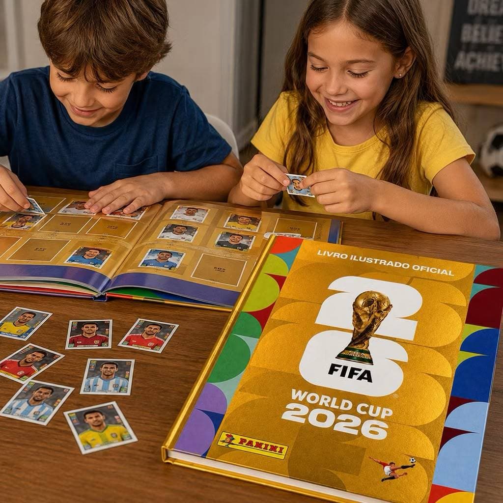 Álbum Copa do Mundo 2026 Capa Dura Ouro Panini – Oficial FIFA