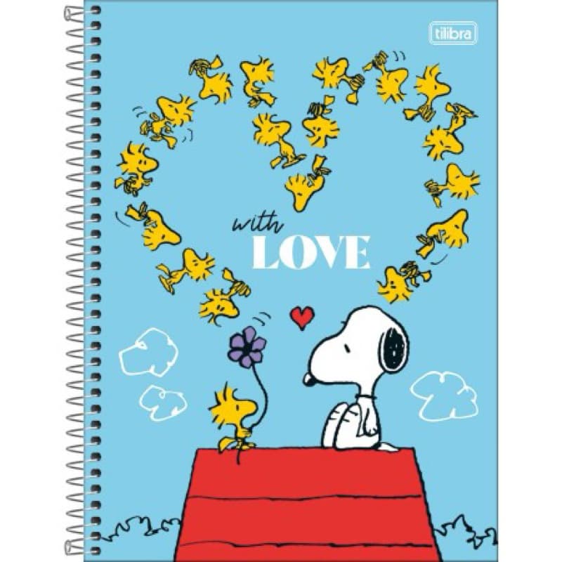 CADERNO ESPIRAL CAPA DURA UNIVERSITÁRIO 1 MATÉRIA SNOOPY 80 FOLHAS