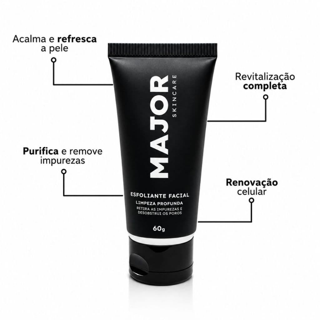 Esfoliante Rosto Limpeza Profunda Acne Control 60g - Major