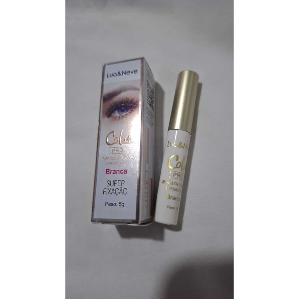 Cola para Cílios Postiços Lua & Neve Pro Branca 5g – Super Fixação
