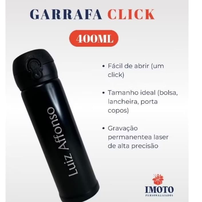 Garrafa térmica atacado 26 peças inox 316 personalizada com nome logo/desenho