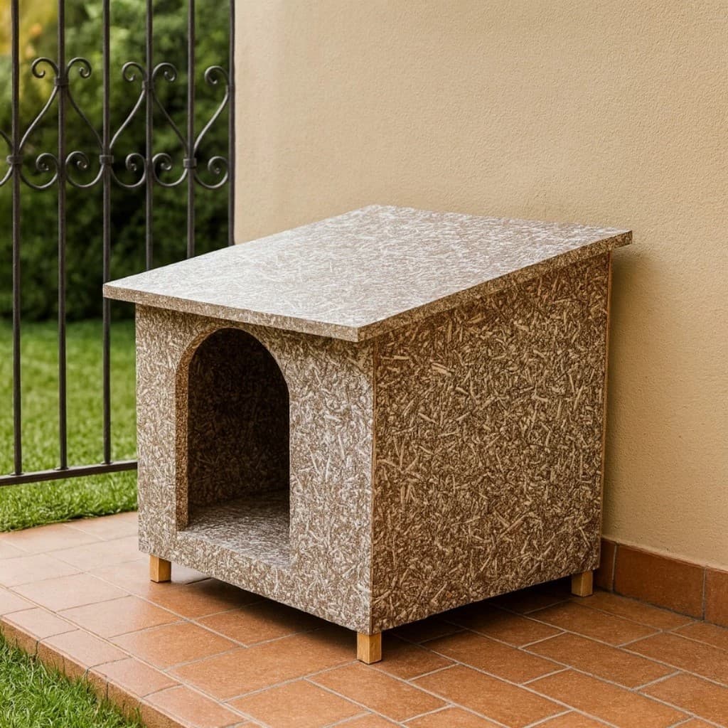 Casinha Casa Edícula Ecológica Reciclável P/ Cachorros Cães Gato Casa Pet Feito em 8 Tamanhos