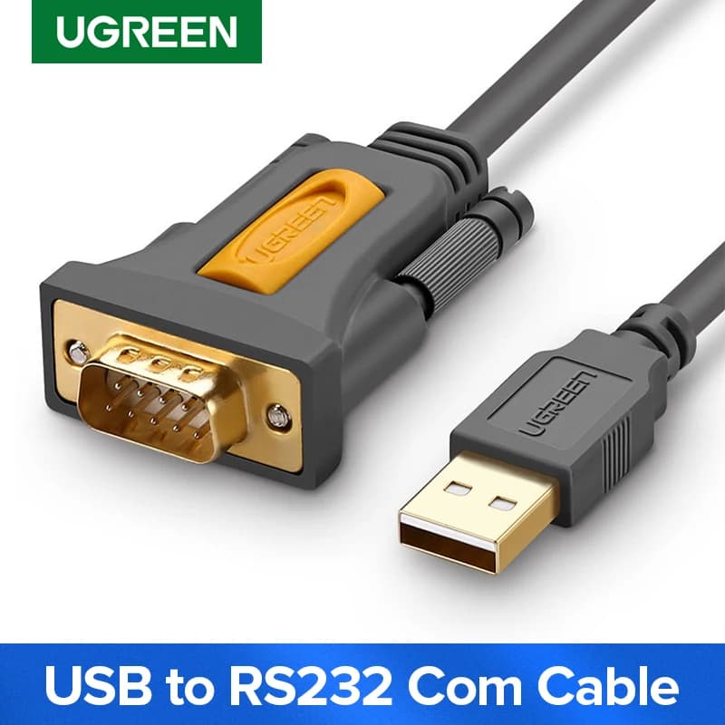 Cabo Ugreen USB/ RS-232 Porta Serial PDA DB9 Pinos Adaptador Cabo Prolífico PL2303 Model:CR104