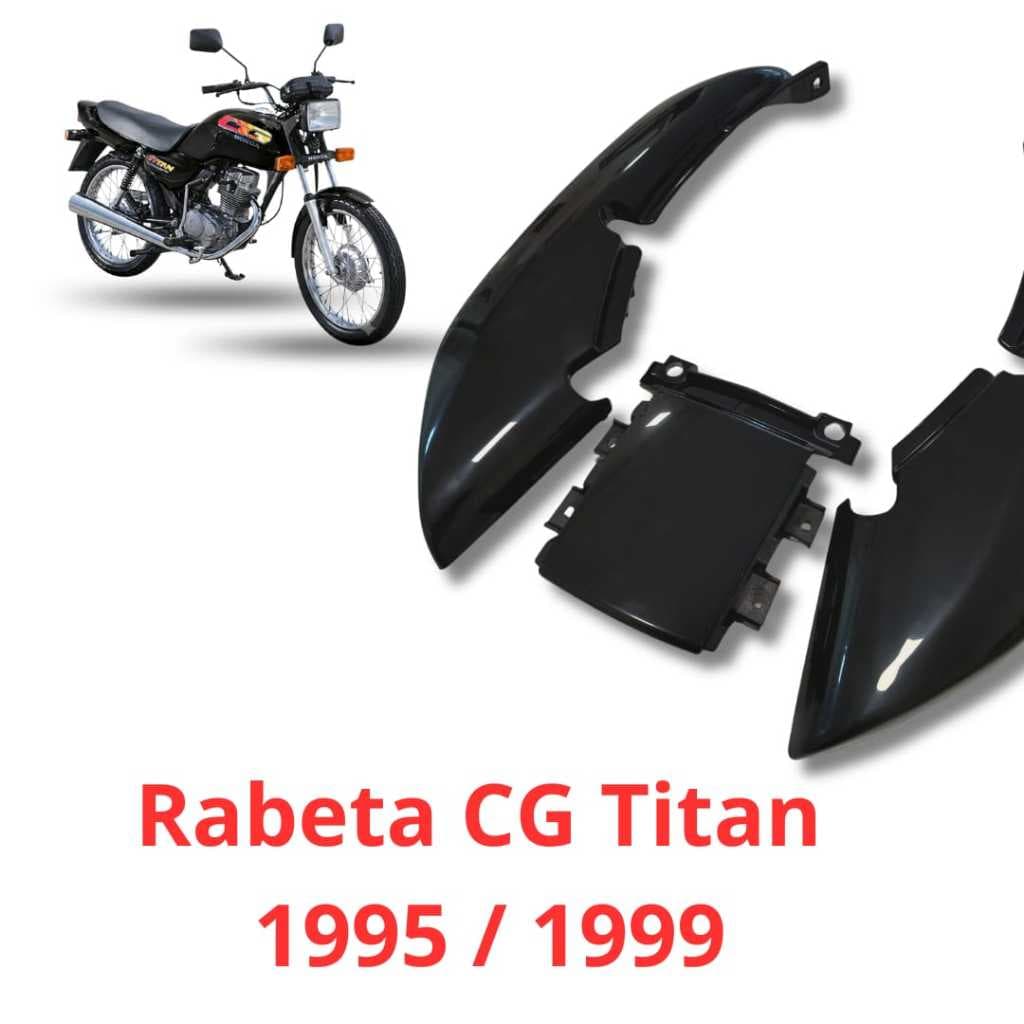 Rabeta Traseira Cg Titan 125 1995 1996 1997 1998 1999 Preto
