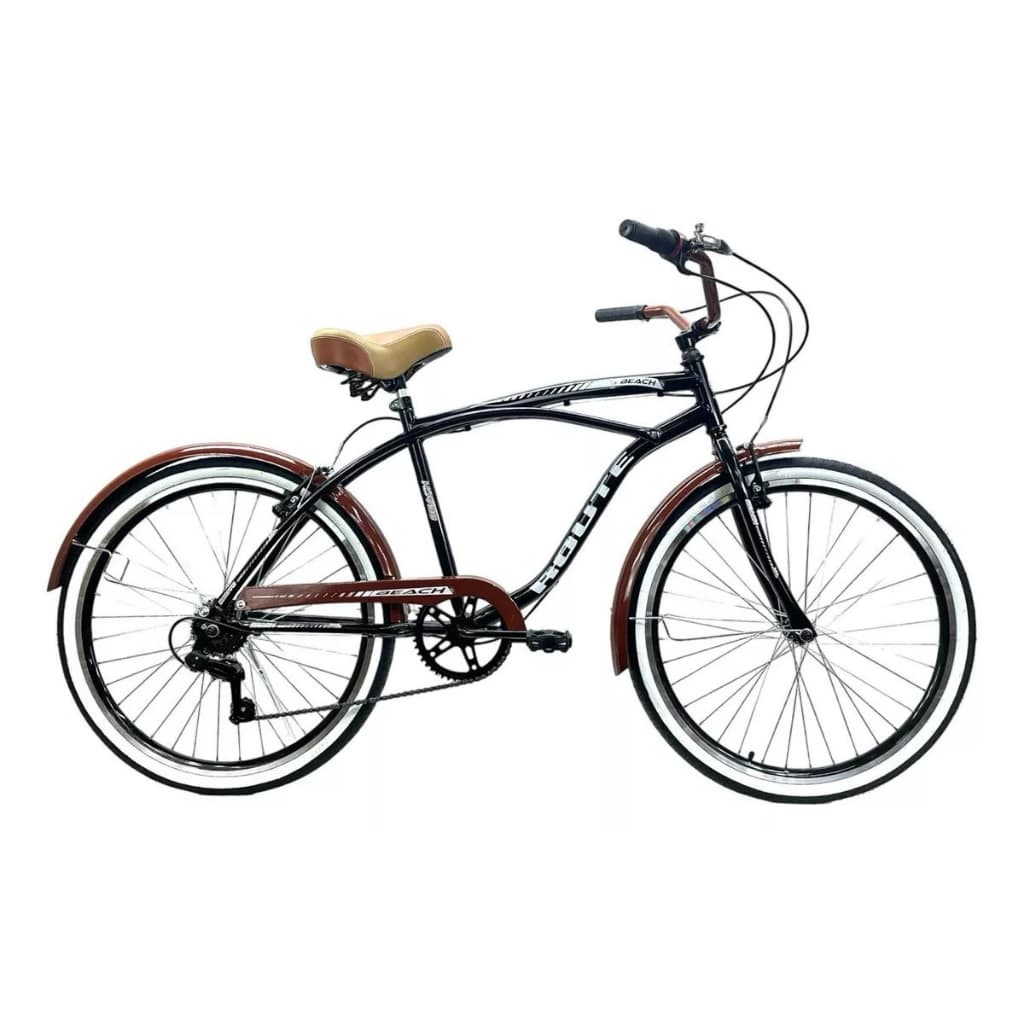 Bicicleta 26 Beach-retro Route Masculina Aro 26+7v Imp.
