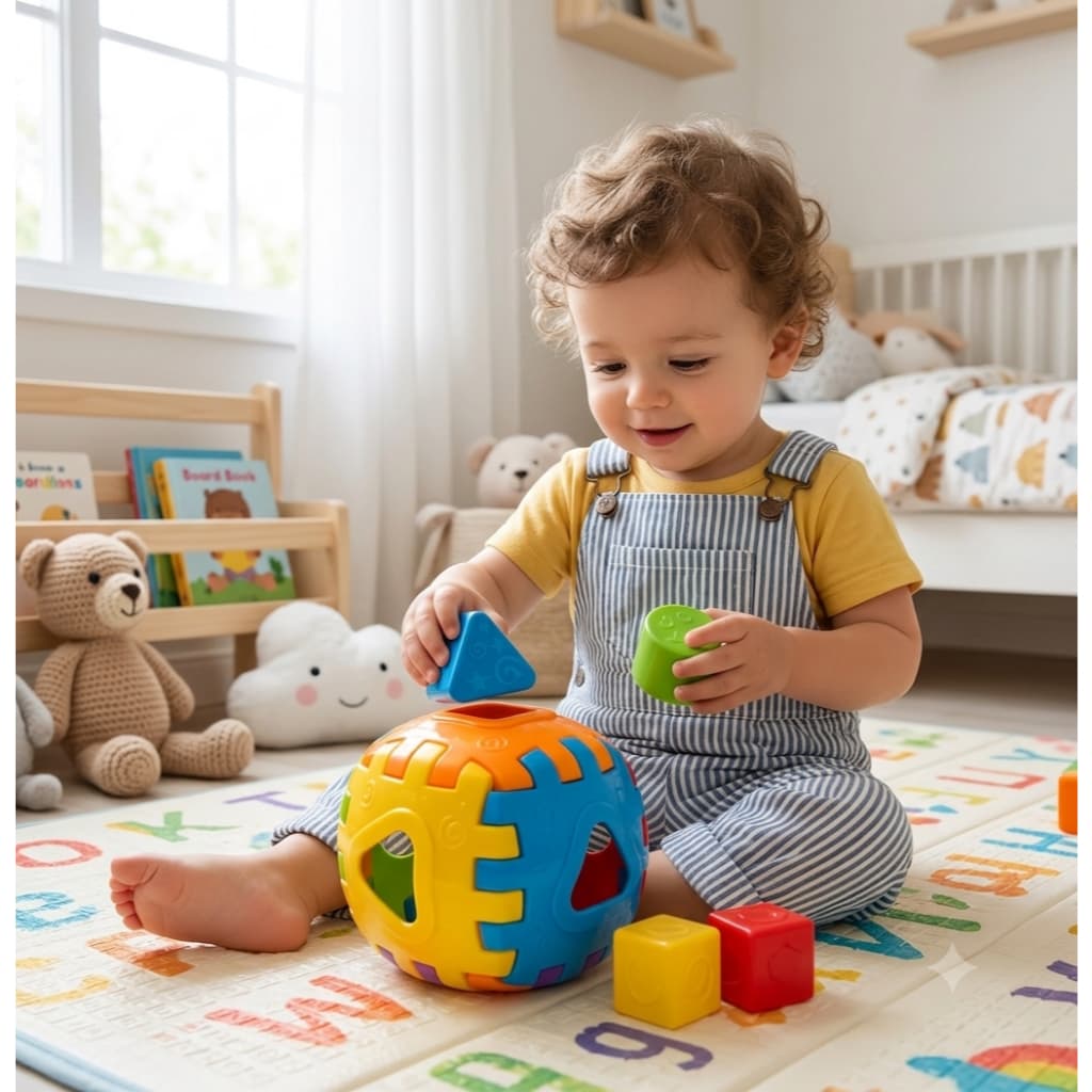 Brinquedo Educativo Infantil Cubo Montavel Peças Encaixe Desenvolvimento Criatividade Colorido