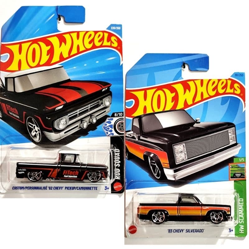 Hot Wheels  pickup carrinho coleção GMC - Chevy - Silverado- La troca
